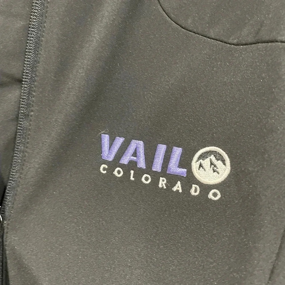 Vail Colorado Soft Shell Jacket for Women Size Large Black Removable Hood NWT - Picture 3 of 11